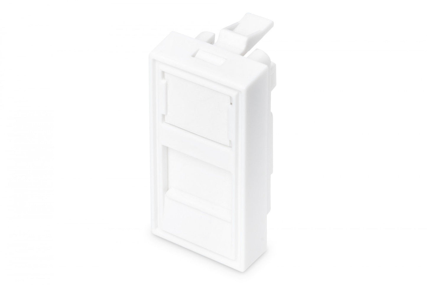 22.5x45mm 1-port shutter with transp. label field for DN-93802-5, content: 1x shutter, RAL 9003