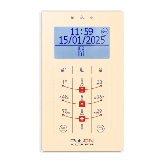 BCS PULSON FRONT LCD/S BEI Beige front for LCD/S keypad