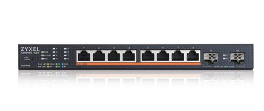 Zyxel XMG1915-10EP, 8-port 2.5GbE, 2 SFP+, 8 x PoE++ 130W Smart Switch, hybird mode, standalone or NebulaFlex Cloud