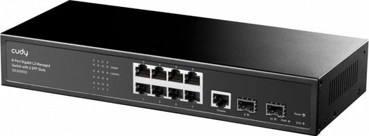 Cudy 8-Port Layer 2 Managed Gigabit Switch with 2 Gigabit SFP Slots