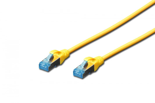 RJ45-RJ45 patch cord, Cat.5e, SF/UTP, AWG 26/7, PVC, 5 m, yellow