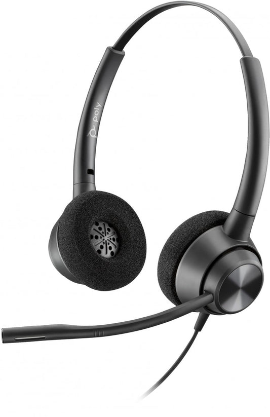 Poly EncorePro 320 with Quick Disconnect Binaural Headset TAA 77T26AA