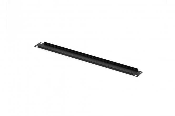1U rack blank panel for 19" Cabinet, Black (RAL 9005)
