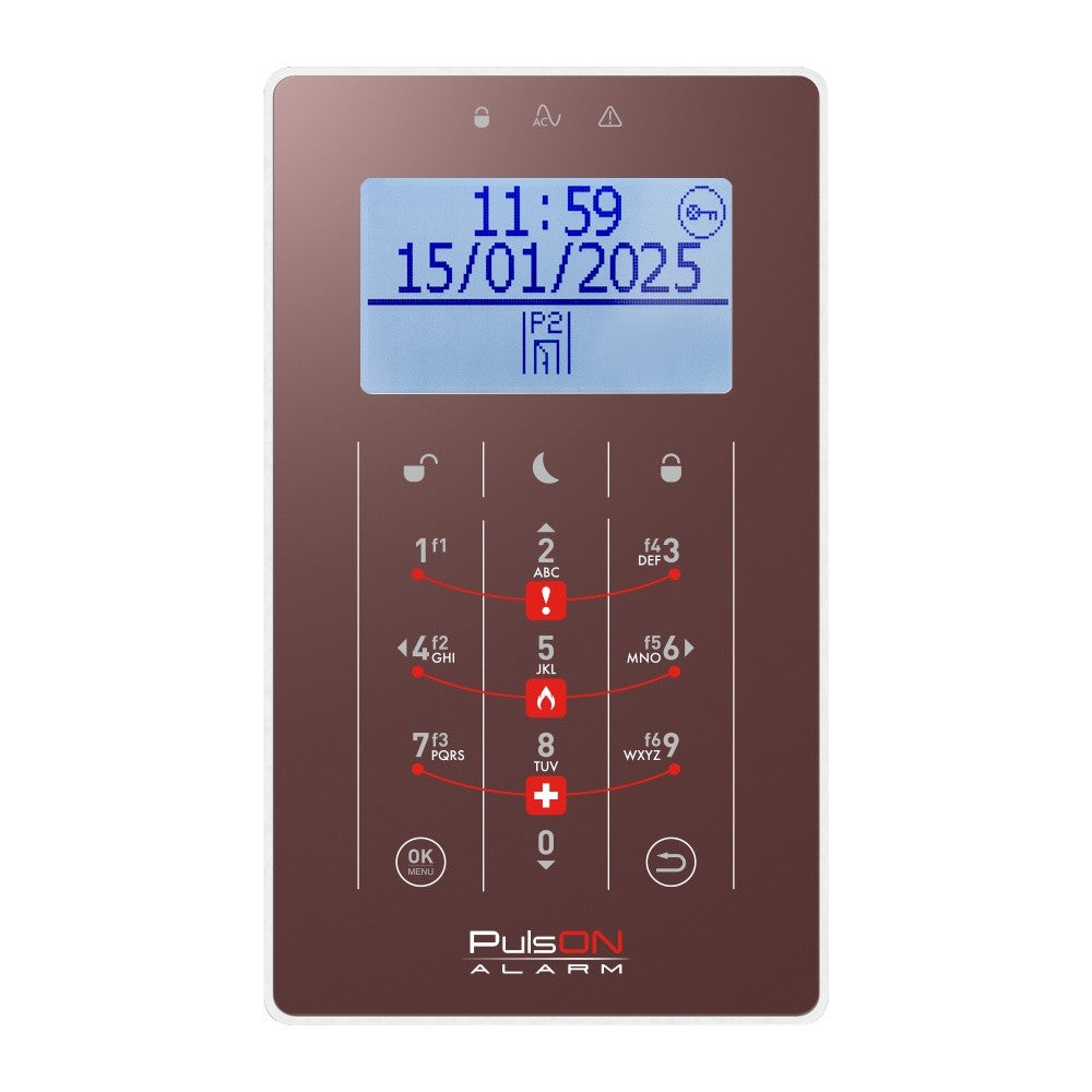 BCS PULSON FRONT LCD/S BRO Brown front for LCD/S keypad