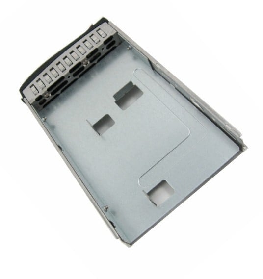 Supermicro MCP-220-93801-0B drive bay panel Black, Brushed steel