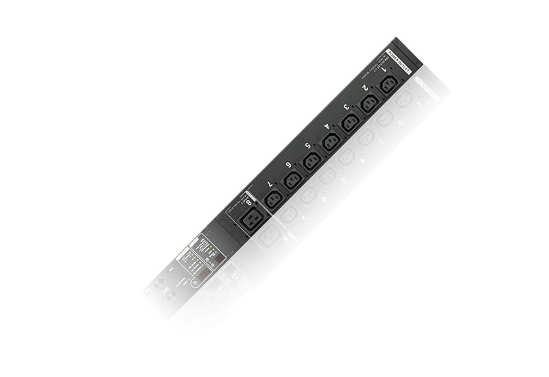 PE8216G - Metered - 0U - Metal - Black - 16 AC outlet(s) - C13 coupler,C19 coupler