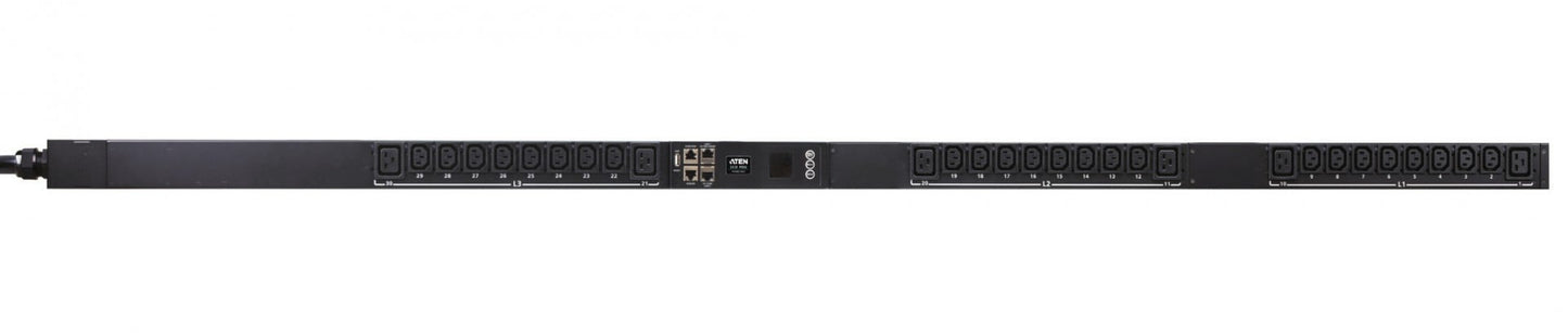 3 Phase 0U PDU Outlet Metered and Switched 16A 6xC19 24xC13 400V/230V Star
