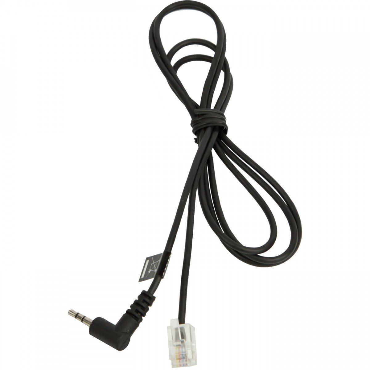 RJ10 Cord to 2,5mm pin plug, 1,0 meter; for Panasonic KX-T 7630, 7633, 7635 and e.g. GN9300, GN9120, GN Ellipse, GN8000
