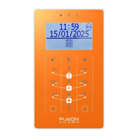 BCS PULSON FRONT LCD/S ORA Orange front for LCD/S keypad