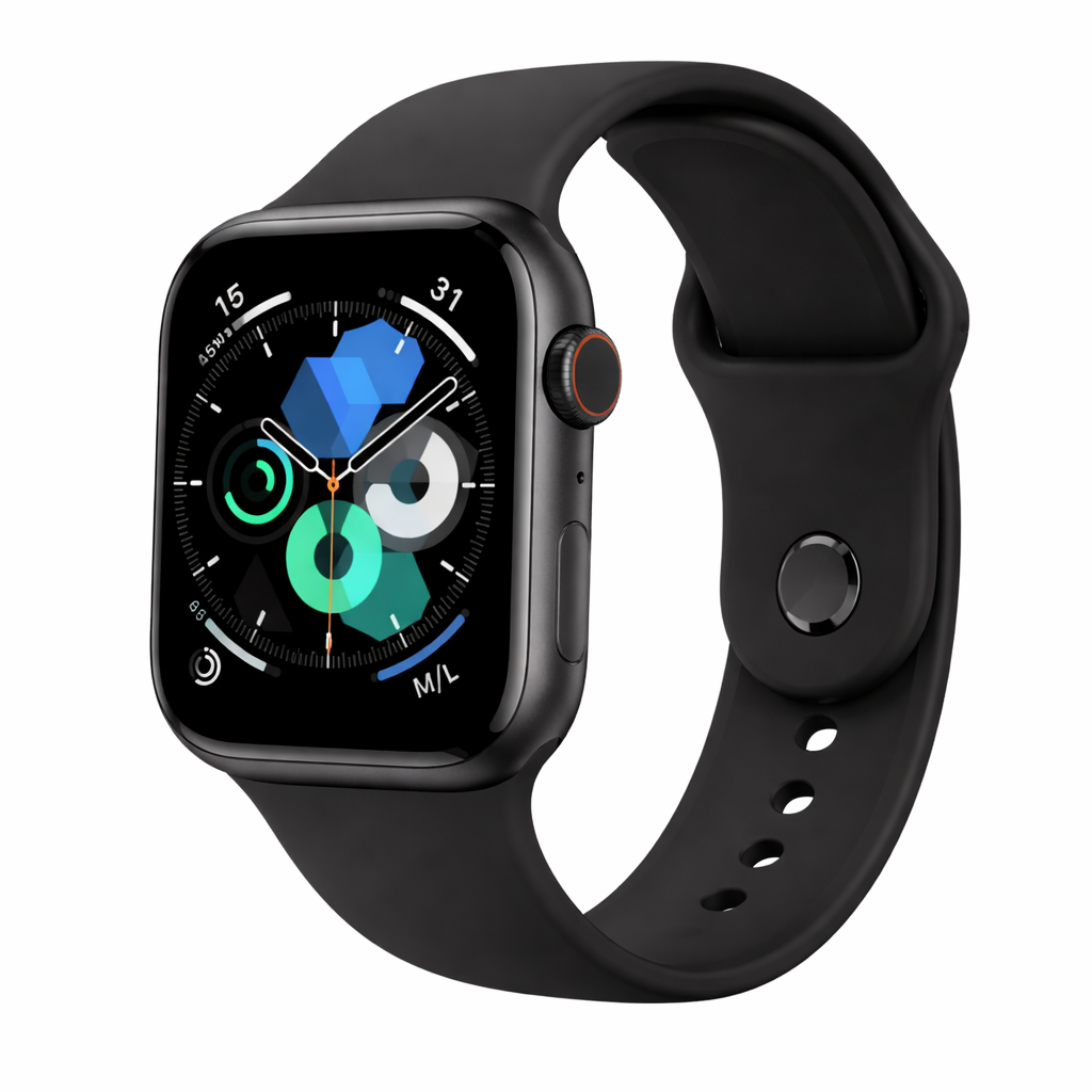 Apple Watch Series 11  GPS + Cellular 42mm  Jet Black Aluminium Case with Black Sport Band - M/L