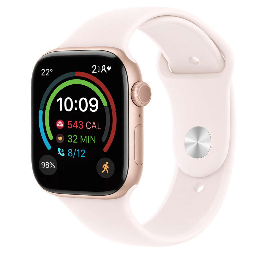 Apple Watch Series 11  GPS + Cellular 42mm Rose Gold Aluminium Case with Light Blush Sport Band - S/M