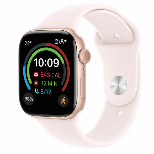 Apple Watch Series 11  GPS + Cellular 42mm Rose Gold Aluminium Case with Light Blush Sport Band - S/M