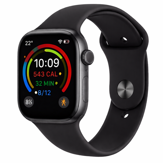 Apple Watch Series 11  GPS + Cellular 42mm Space Grey Aluminium Case with Black Sport Band - S/M