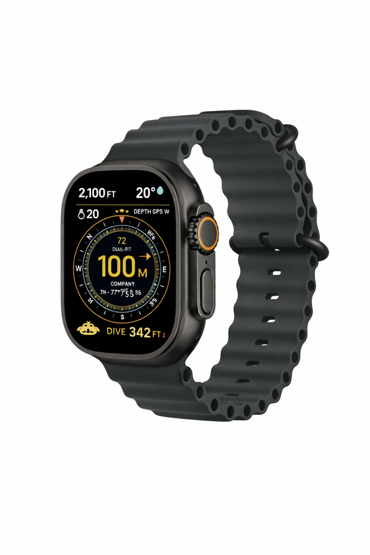 Apple Watch Ultra 3  GPS + Cellular  49mm  Black Titanium Case with Black Ocean Band