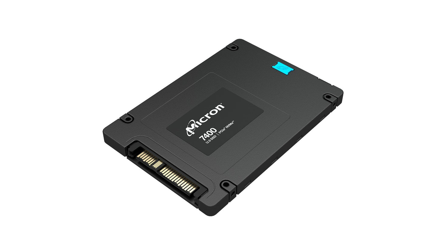 SSD Micron 7400 PRO 960GB U.3 (7mm) NVMe Gen4 (DWPD 1) Tray