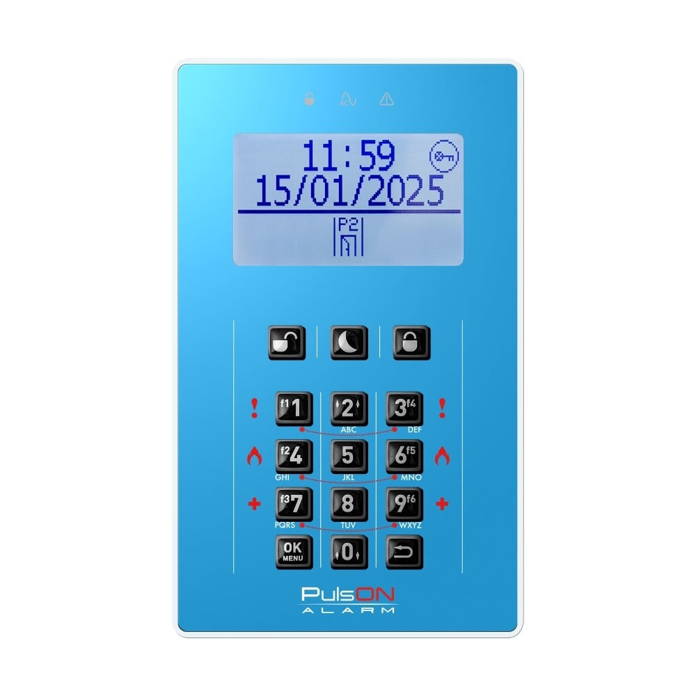 BCS PULSON FRONT LCD/C BLL Light blue front for LCD/C keypad