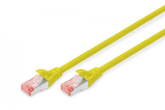 CAT 6 S-FTP patch cord, Cu, LSZH AWG 27/7, length 10 m, color yellow