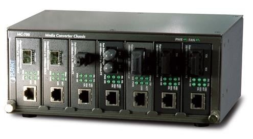 Planet MC-700 7-Slot 10" Media Converter Chassis