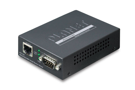 Planet ICS-110 1-Port RS232/422/485 Serial Device Server (1-Port 10/100BASE-TX, -10 to 60 C, Web, Telnet and SNMP management)