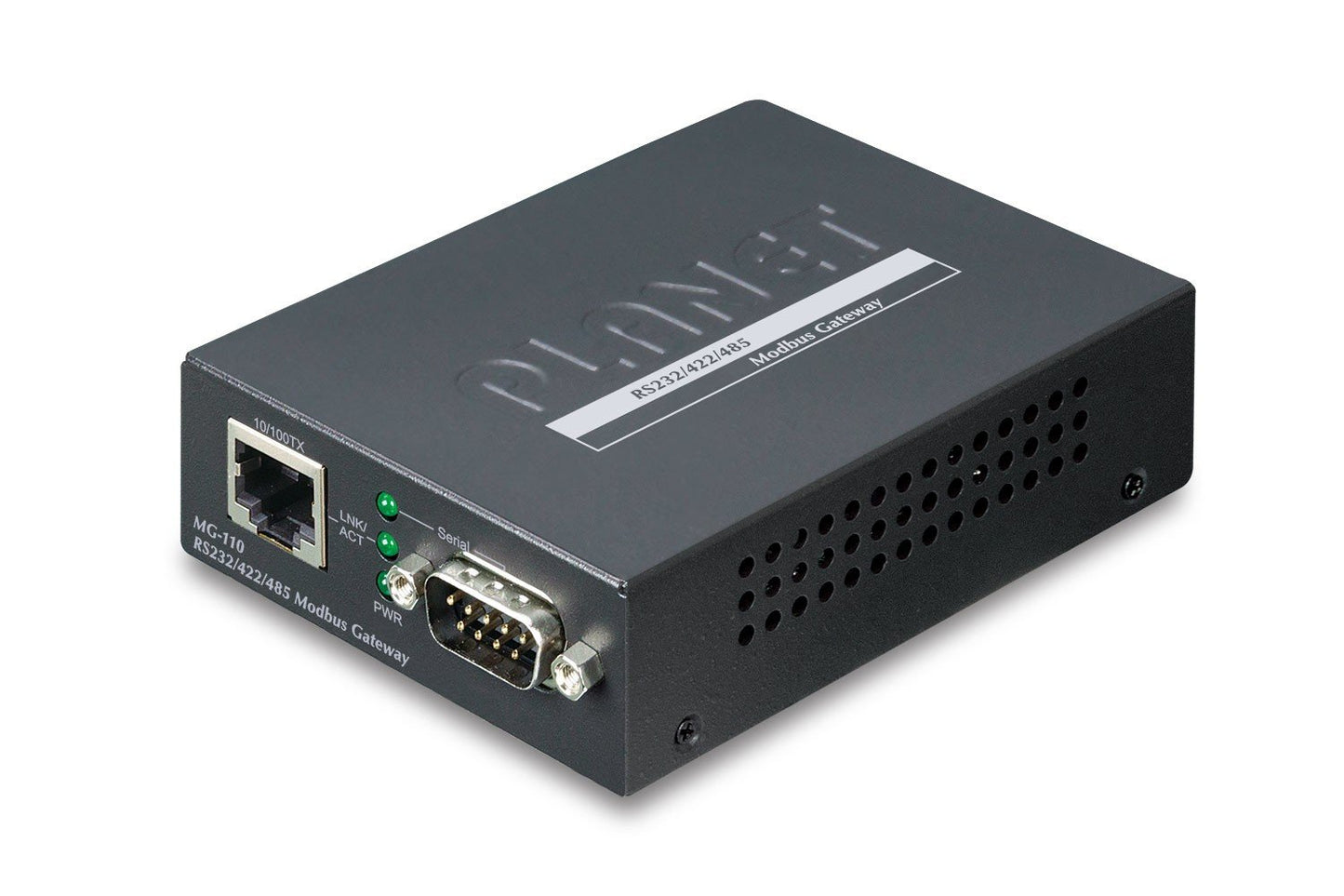 Planet MG-110 1-Port RS232/422/485 Modbus Gateway (1-Port 10/100BASE-TX, -10 to 60 C, Modbus RTU/ASCII, Master/Slave)
