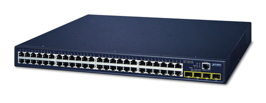 Planet GS-4210-48T4S IPv4/IPv6, 48-Port 10/100/1000T  + 4-Port 100/1000X SFP L2/L4 /SNMP Manageable Gigabit Ethernet Switch(supports ERPS Ring, CloudViewer app,