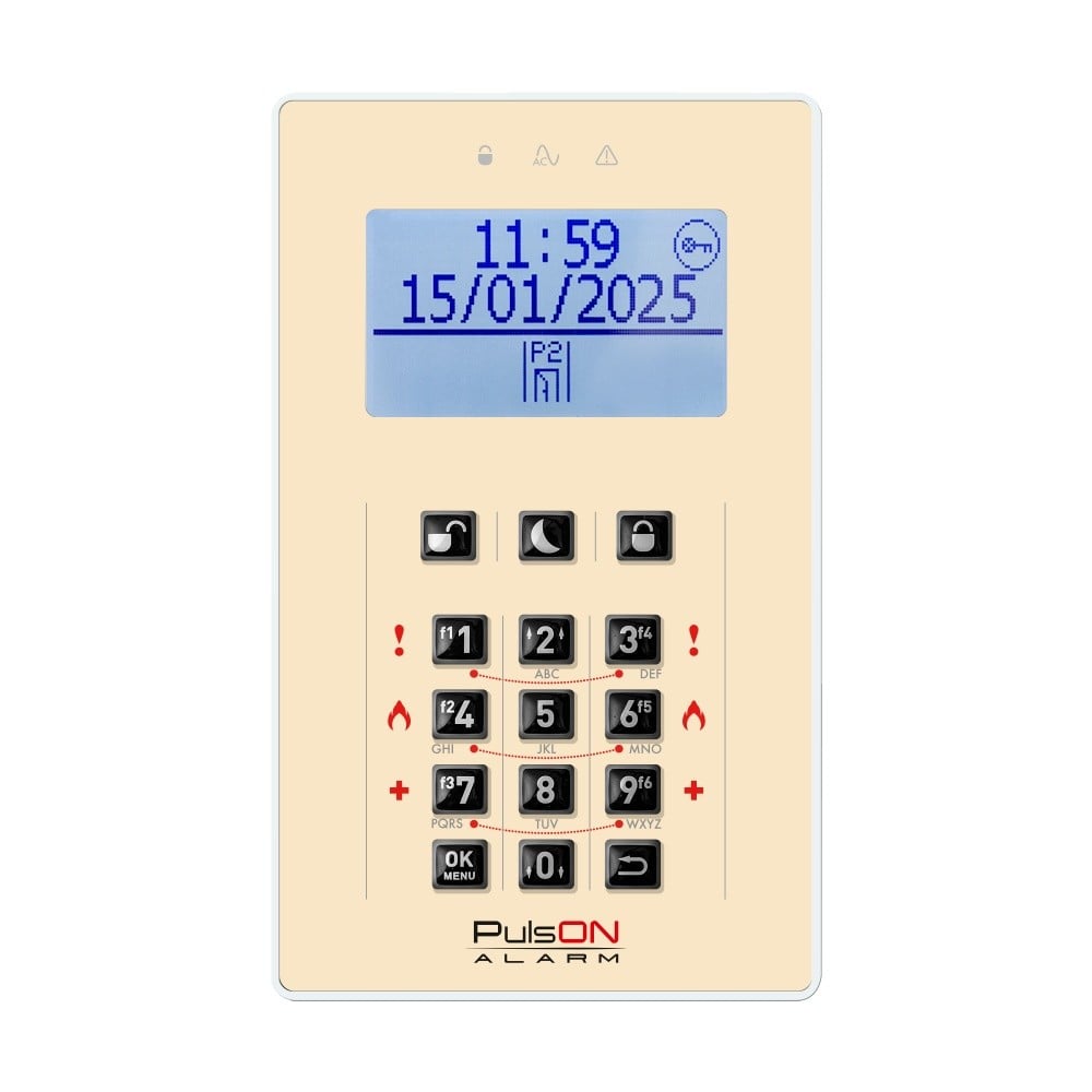 BCS PULSON FRONT LCD/C BEI Beige front for LCD/C keypad