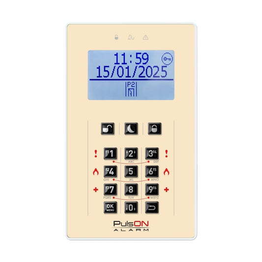 BCS PULSON FRONT LCD/C BEI Beige front for LCD/C keypad