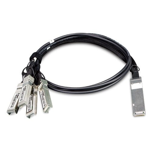 Planet CB-QSFP4X10G-1M 40G QSFP+ to 4 10G SFP+ Direct Attached Copper Cable - 1M