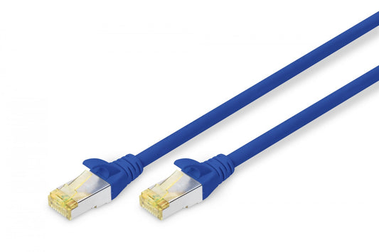 CAT 6A S-FTP patch cord, Cu, LSZH AWG 26/7, length 10 m, color blue