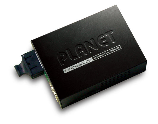 Planet FT-802 10/100Base-TX to 100Base-FX (SC) Bridge Media Converter, LFPT Supported
