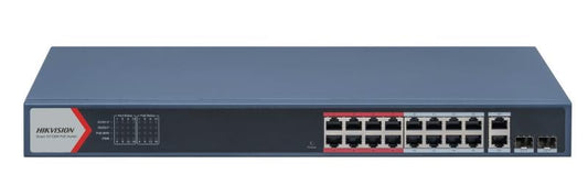 Hikvision DS-3E1318P-EI(B) 16 Port Fast Ethernet Smart POE Switch