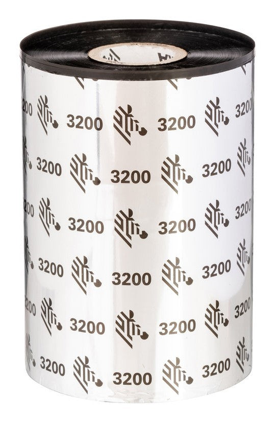 Zebra 3200 Wax/Resin thermal ribbon 2913.4" (74 m) Black