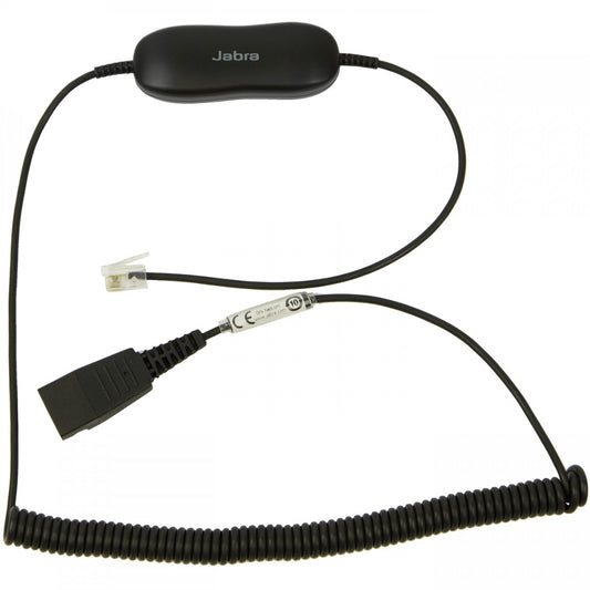 Smart Cord, QD to RJ9, coiled, with 8-position switch configurator, for Avaya one-X Telephone system ( for 96XX Series)
