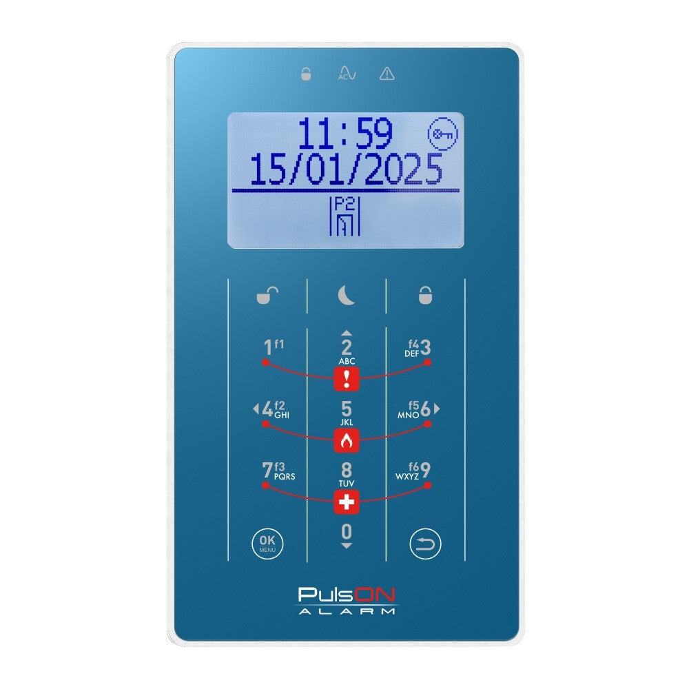 BCS PULSON FRONT LCD/S BLD Dark blue front for LCD/S keypad
