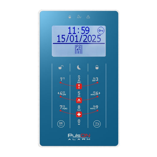 BCS PULSON FRONT LCD/S BLD Dark blue front for LCD/S keypad