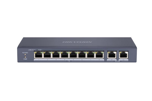 Hikvision DS-3E0310P-E/M 8 Port Fast Ethernet Unmanaged POE Switch