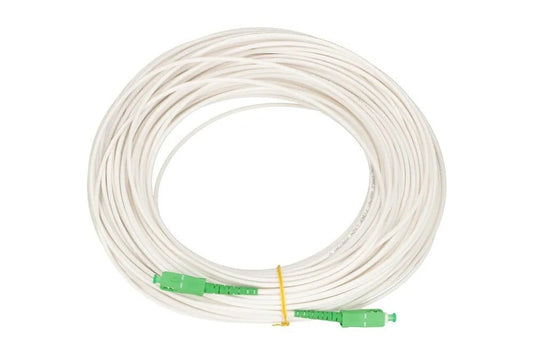 Extralink SC/APC-SC/APC | Patchcord | LSZH, Single mode, Simplex, G.657A1, 3mm, 30m, white