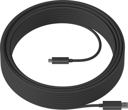 Logitech STRONG USB 3.1 CABLE - GRAPHITE - USB WW-9004 - 25M AOC CABLE