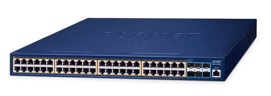Planet GS-6311-48P6X Layer 3 48-Port 10/100/1000T 802.3at PoE + 6-Port 10G SFP+ Managed Ethernet Switch (600W PoE budget, hardware-based Layer 3 RIPv1/v2, OSPFv