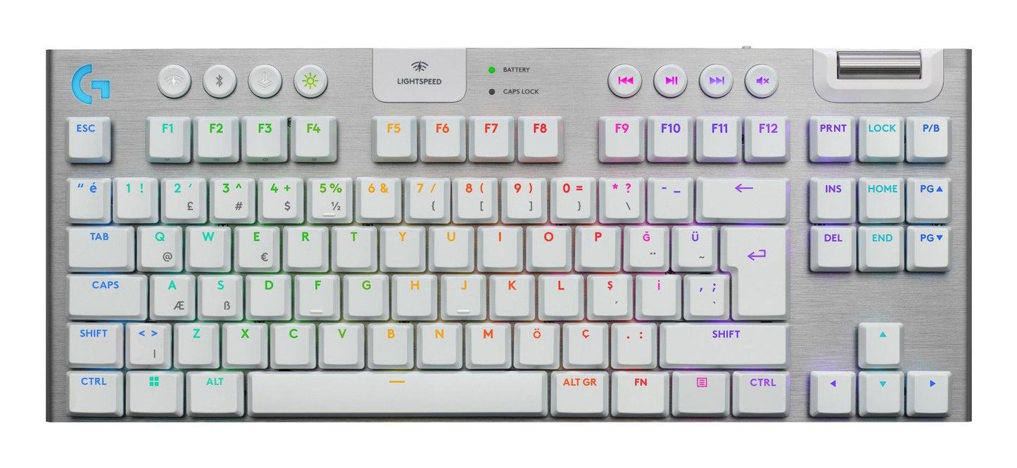 Logitech G915 X LIGHTSPEED TKL Wireless Gaming Keyboard – White (US) (920-012737)