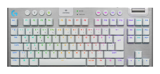 Logitech G915 X LIGHTSPEED TKL Wireless Gaming Keyboard – White (US) (920-012737)