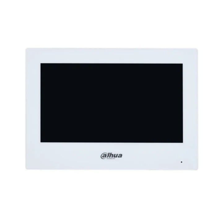 Dahua VTH2622GW-W 2-Wire Monitor, 7" Touchscreen, 1024x600, Wi-Fi, Alarm Integration, Plastic Housing