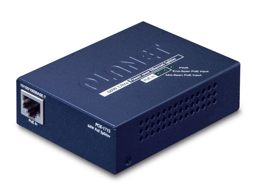 Planet POE-171S Single Port 10/100/1000Mbps Ultra POE Splitter (12V/19V/24V)