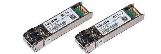 MikroTik SFP+ 10G/25G Bidirectional SFP Modules, Single LC Connector, 15km