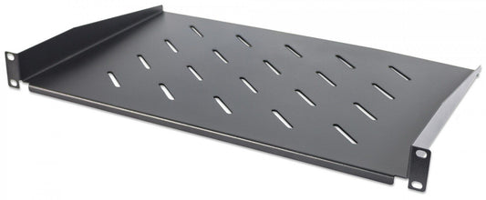 Intellinet 19" Perforated Shelf, 1U, 300mm Front-Mountable Black - 714884