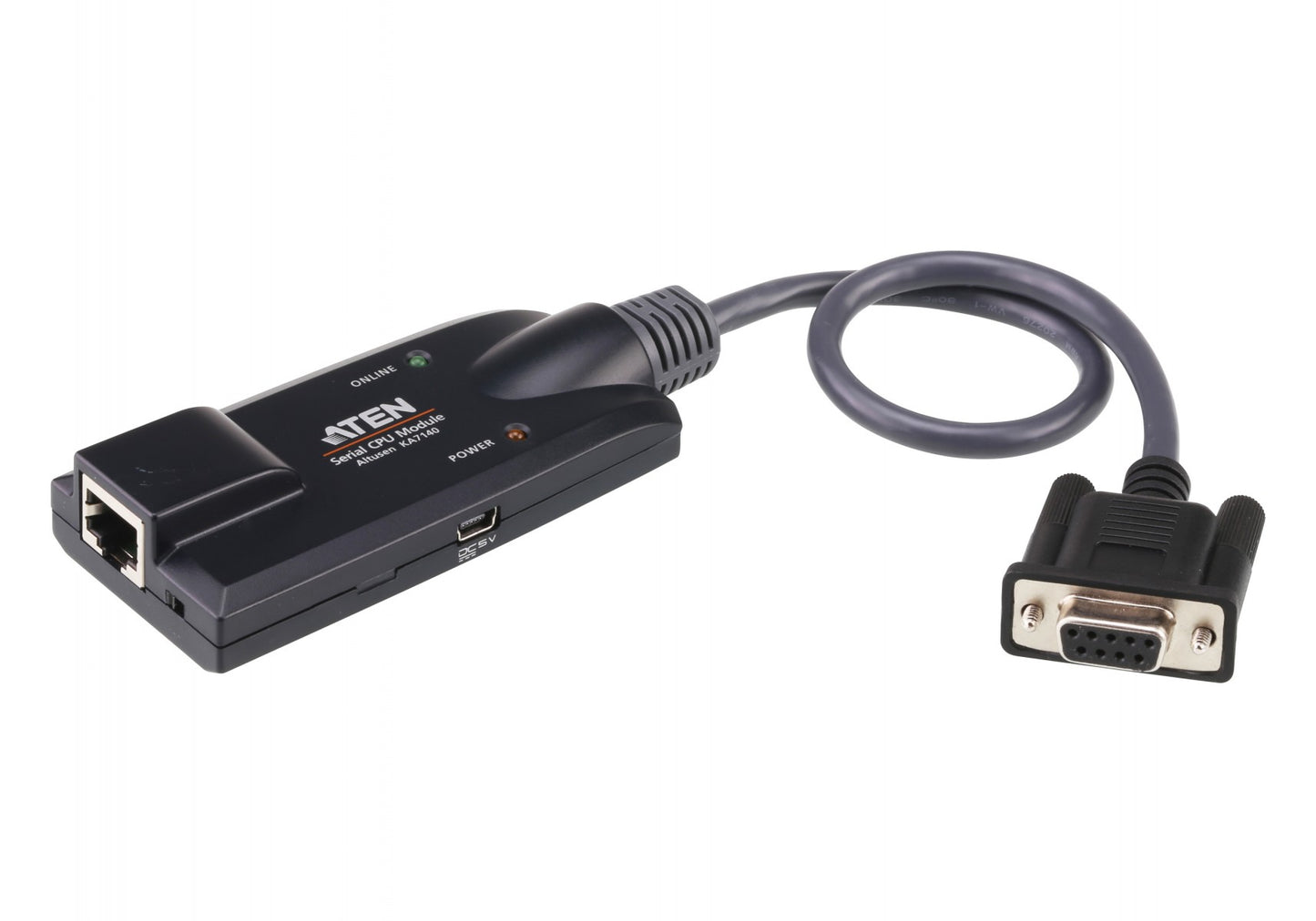 KA7140 - Black - DB-9 - RJ-45 - Female/Female - Plastic - 72 g