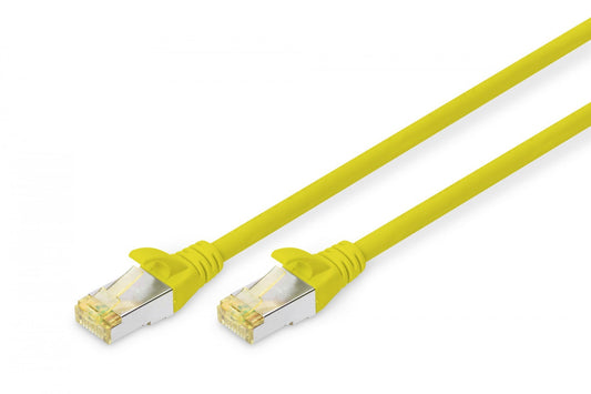 CAT 6A S-FTP patch cord, Cu, LSZH AWG 26/7, length 5 m, color yellow