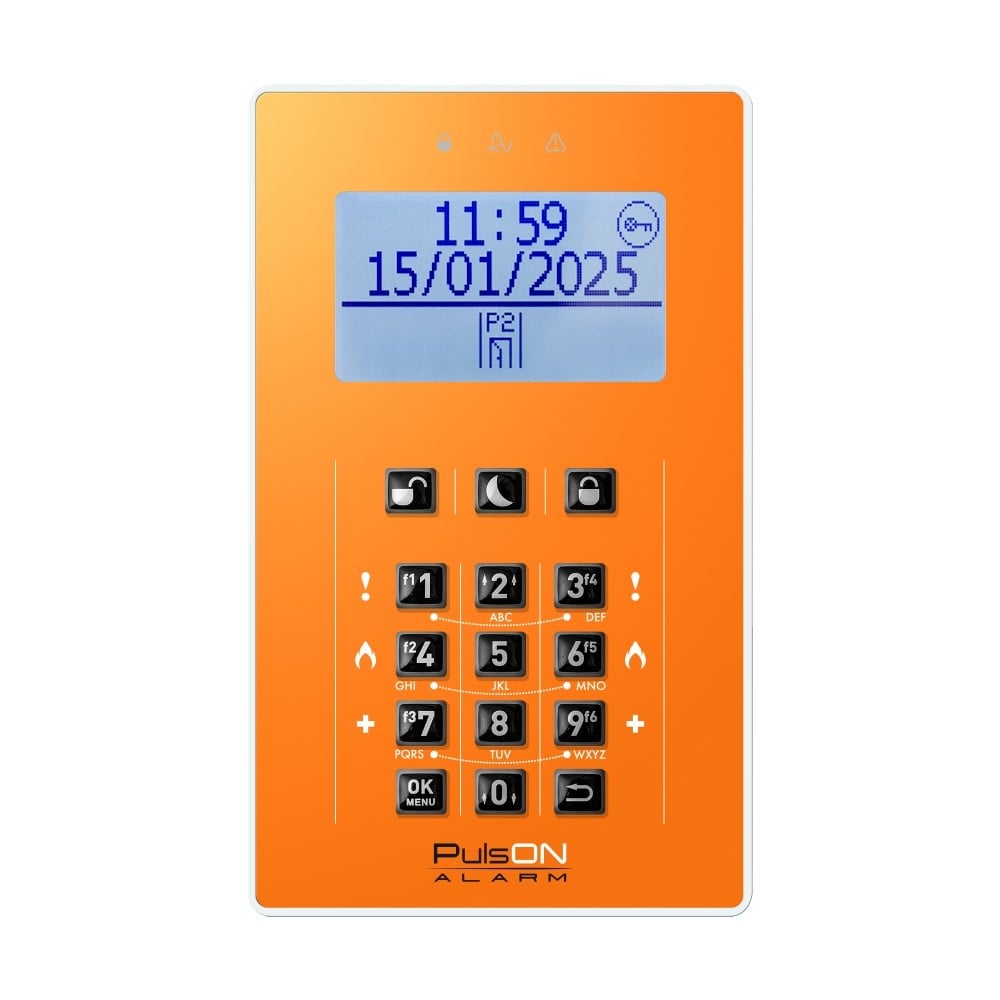 BCS PULSON FRONT LCD/C ORA Orange front for LCD/C keypad