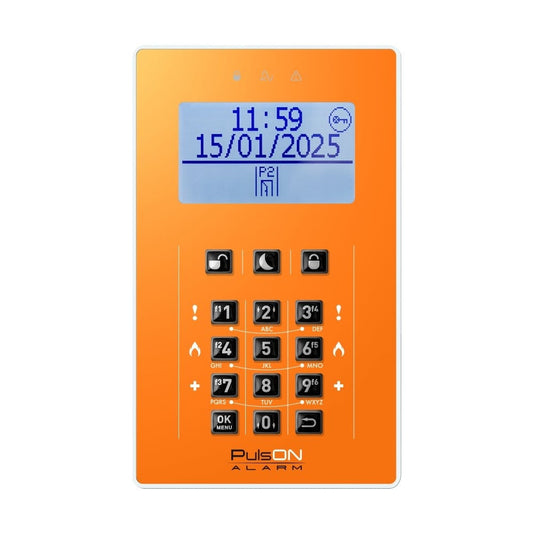 BCS PULSON FRONT LCD/C ORA Orange front for LCD/C keypad