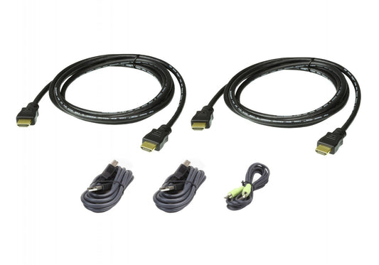 Verbindungskabel Secure HDMI, Dual, 1,8m, USB, Audio